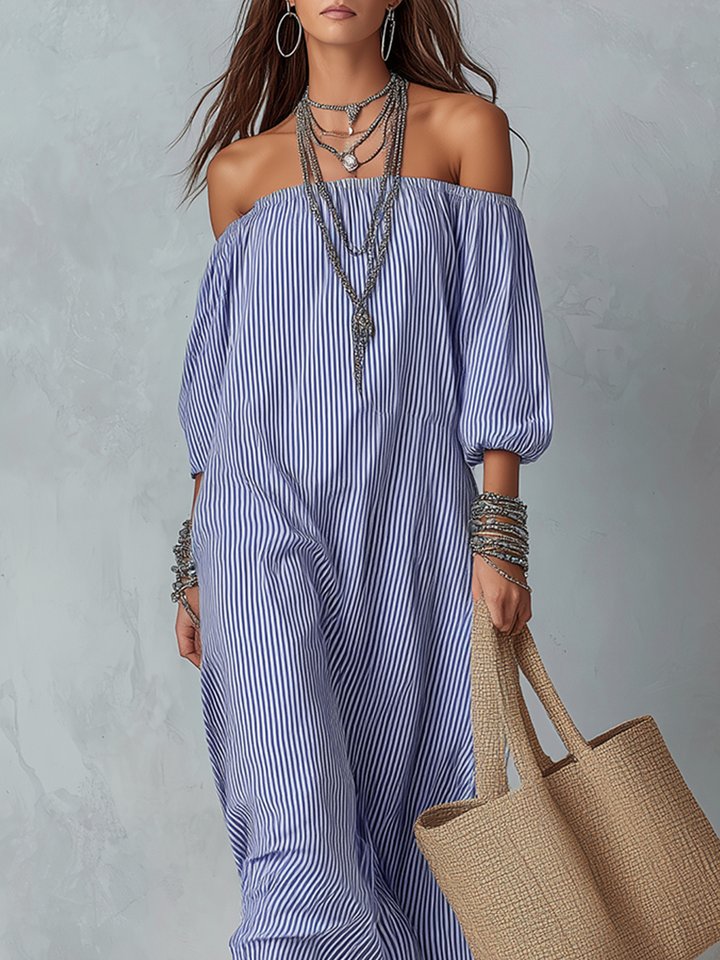 Jolene | a Righe Resort Maxi Abito