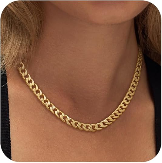 Collana chunky a maillons cubains