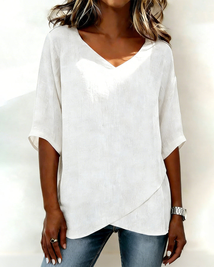 Donna | Irregular Scollo a V Top