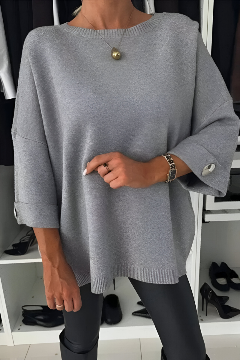 Coorah | Morbido Button Cuff Maglia Top