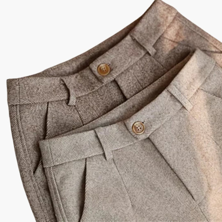 Sibyl | Tailored Straight Leg Pantaloni with Pockets