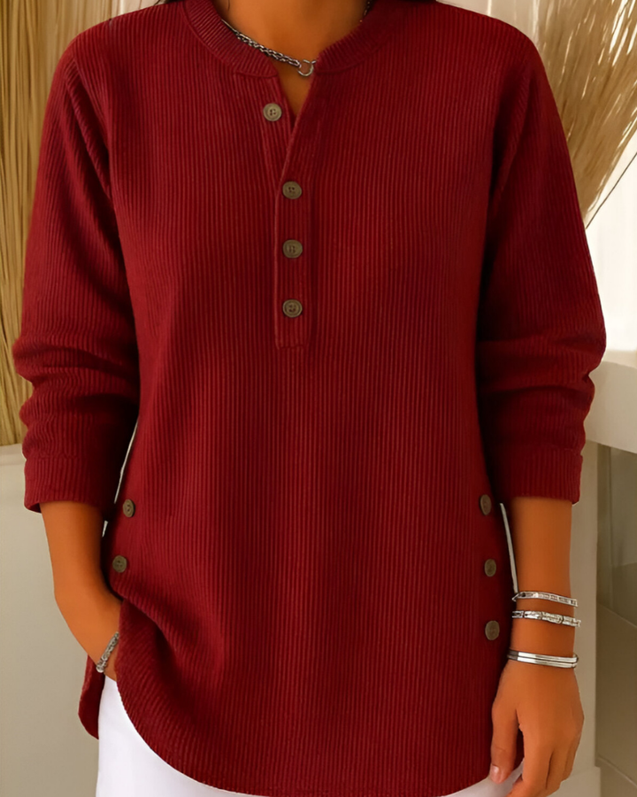 Lorne | a Coste Button Placket Maglia Top