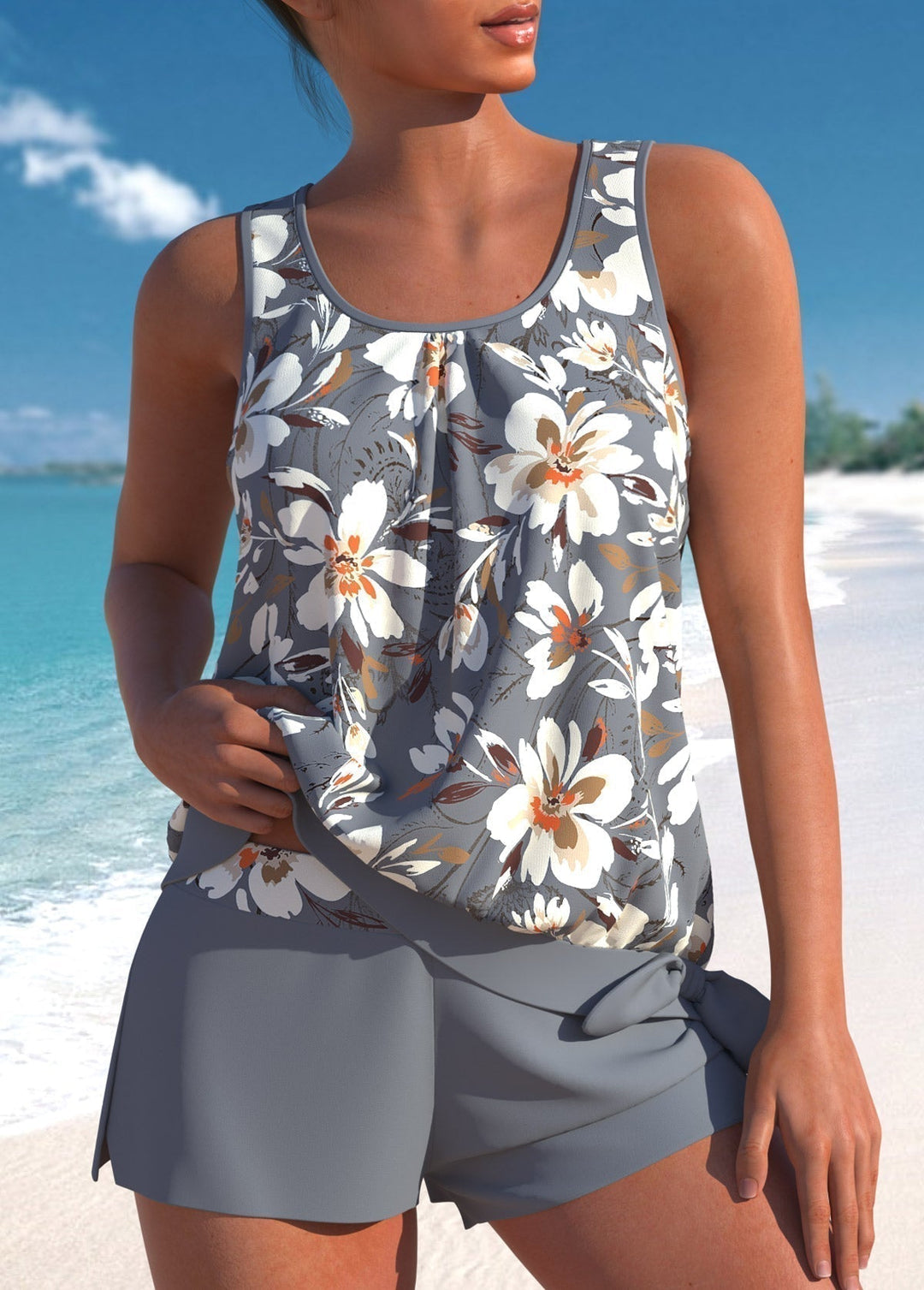 Helena | Tankini Floreale Elegante