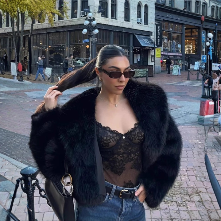 Celestia | Faux Fur Comodo Cappotto