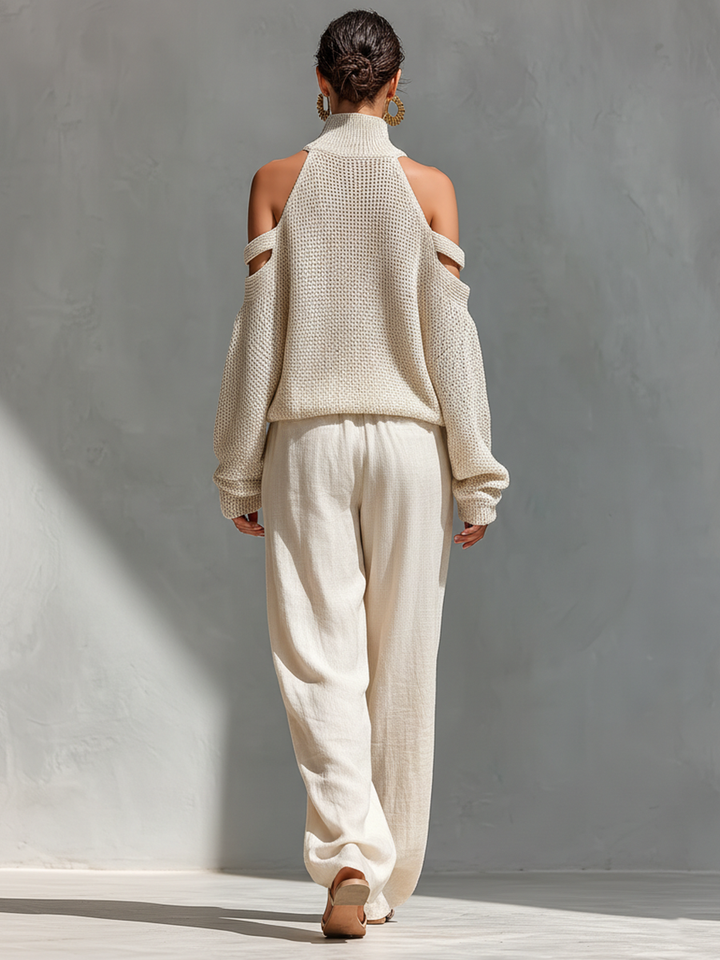 Sophie | Completo in Maglia Beige