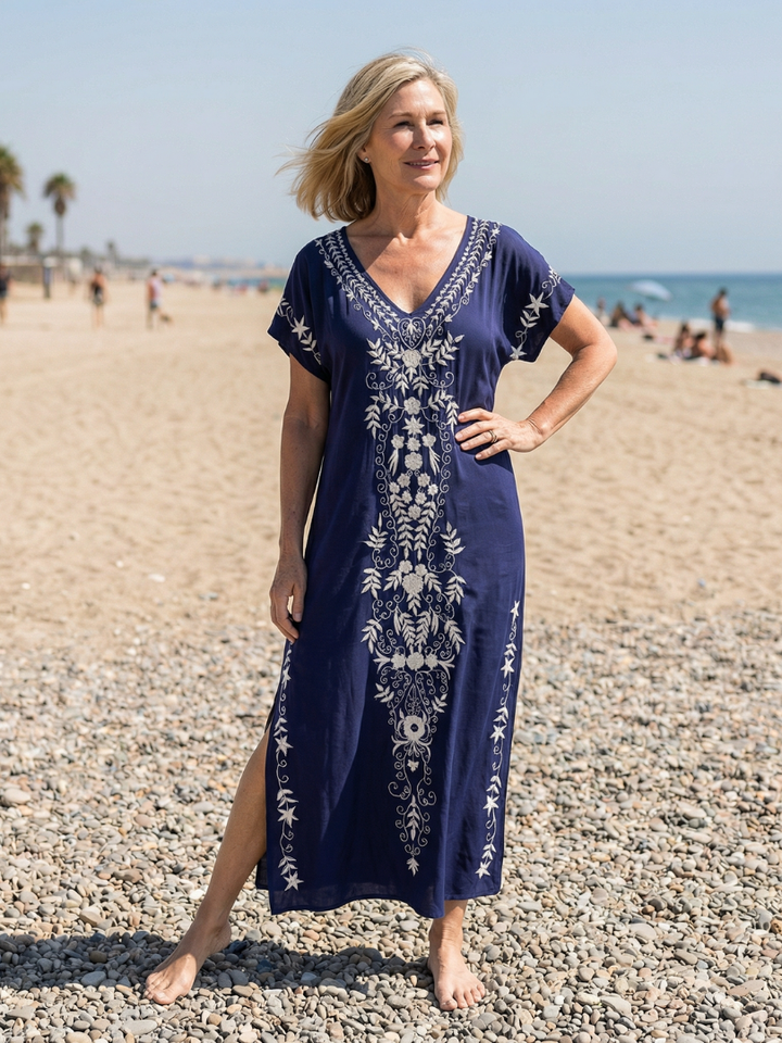 Elyra | Abito Midi Leggero Drappeggiato