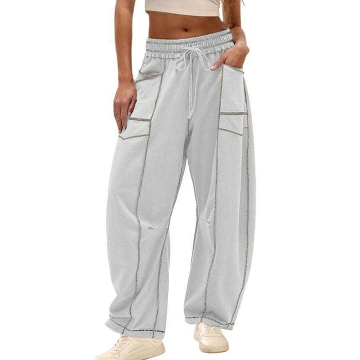 Brydie | Utility High Waist Gamba Larga Cargo Pantaloni