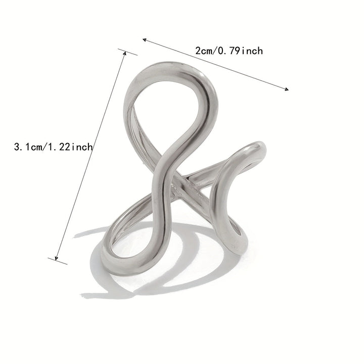 Chic Anello with Asymmetric Wave