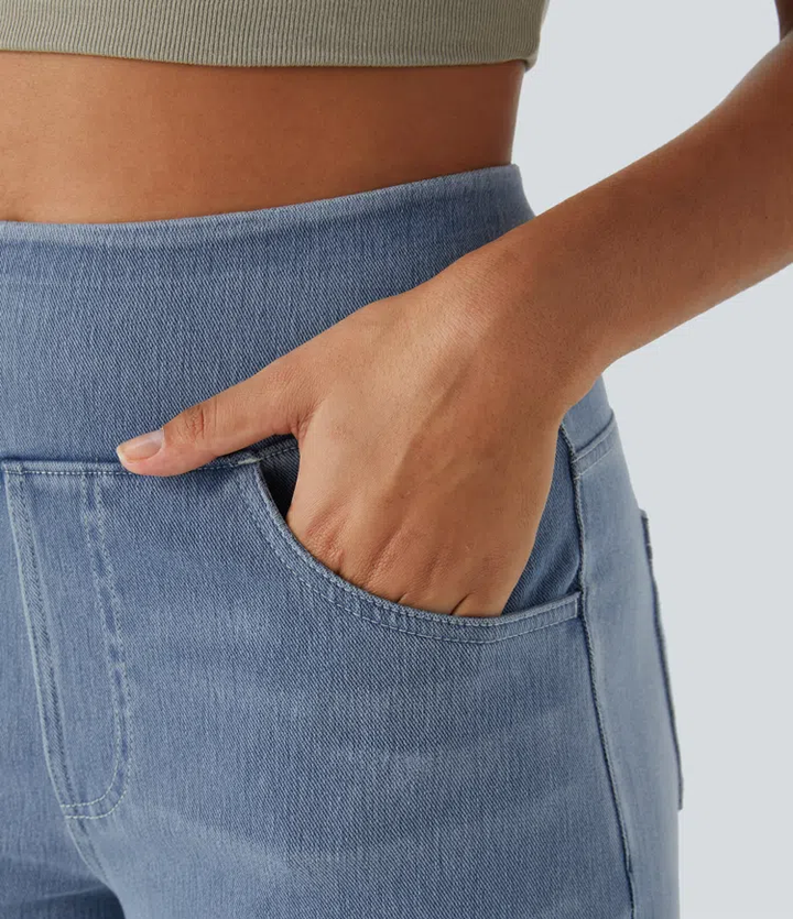 Tully | Elegante Gamba Larga Palazzo Pantaloni for Women
