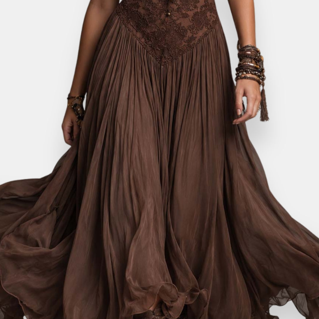 Bruna | Boho Pizzo Abito