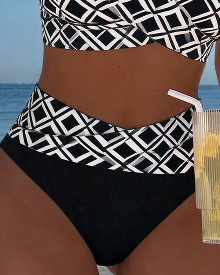 Naia | Diamond-Pattern Due Pezzi Bikini