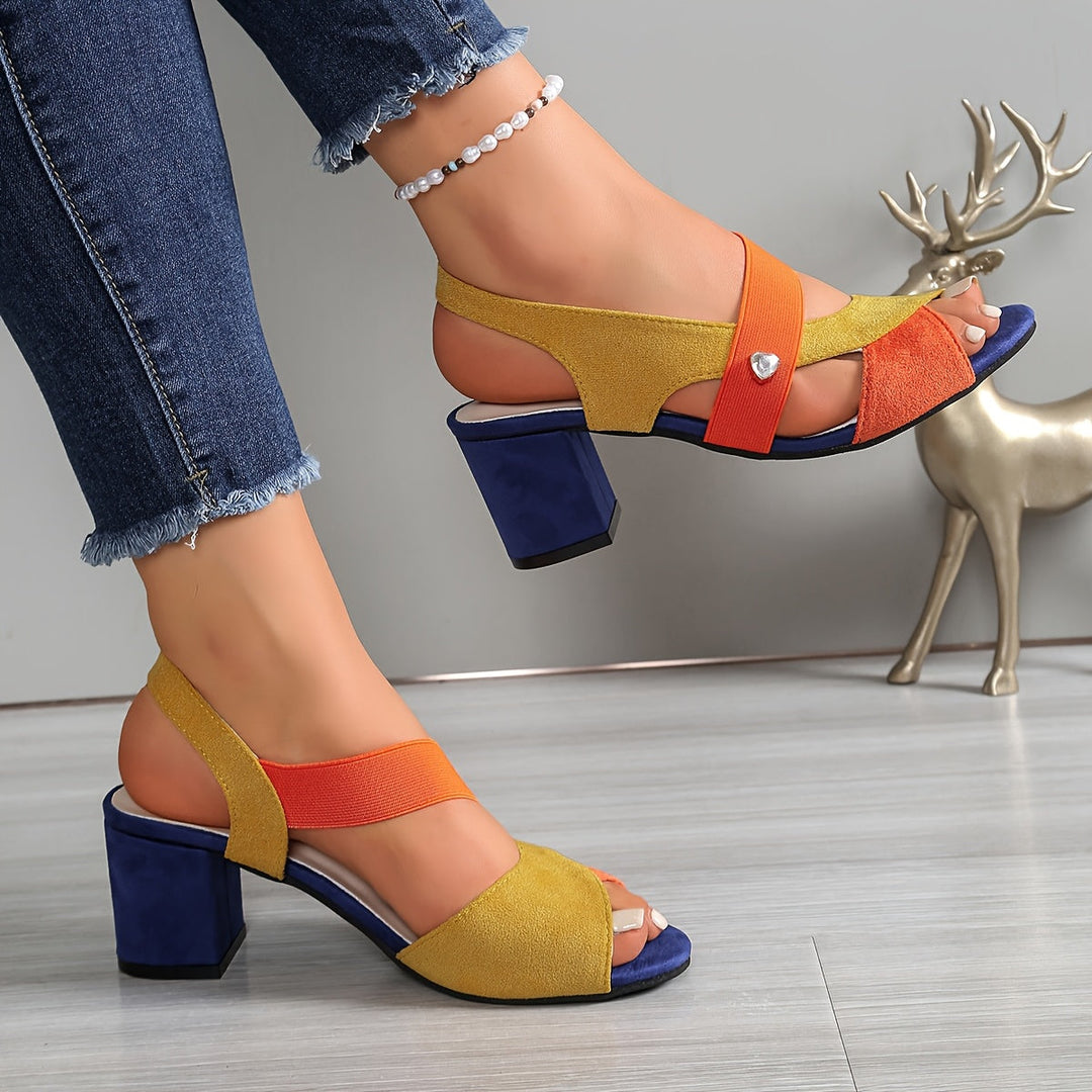 Colourful Cross-Strap Sandali