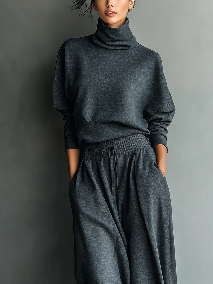 Tara | Completo in Maglia Antracite