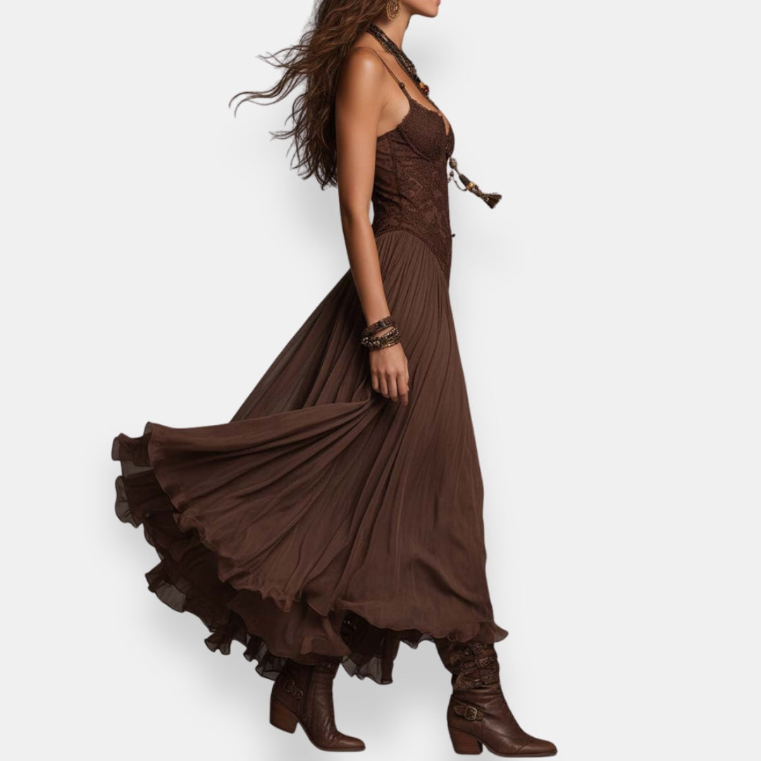 Bruna | Boho Pizzo Abito