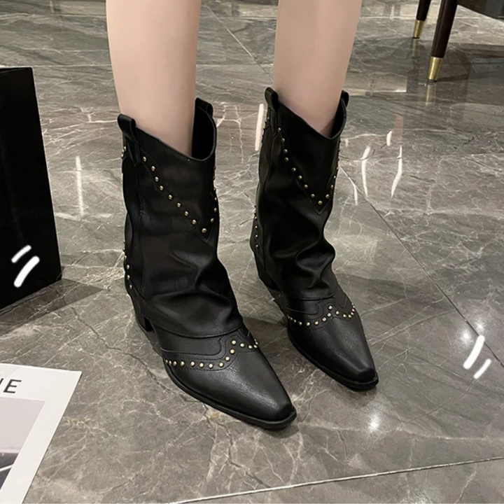 Sierra | Studded Western Stivali