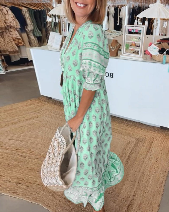 Mana | Abito Floreale Chic Scollo a V