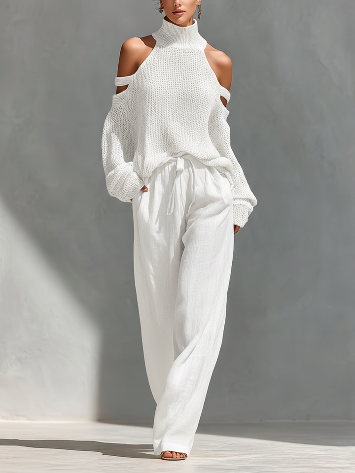 Sophie | Completo in Maglia Beige