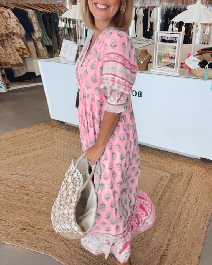 Mana | Abito Floreale Chic Scollo a V