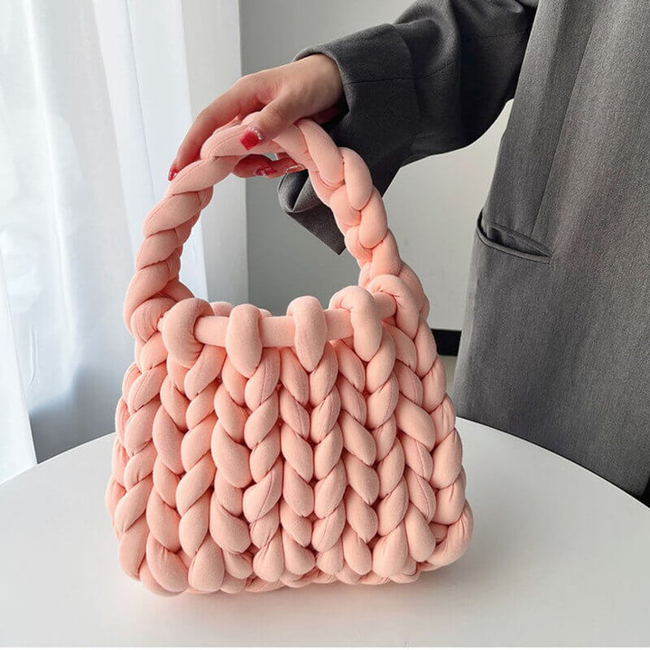 Camille | Dusty Rosa Chunky Maglia Borsa