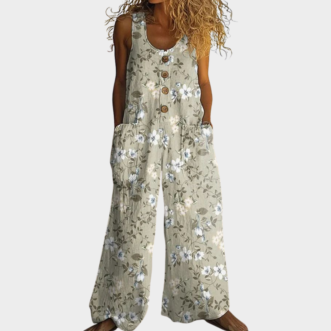 Petal | Coastal Stampa Fluid Tuta
