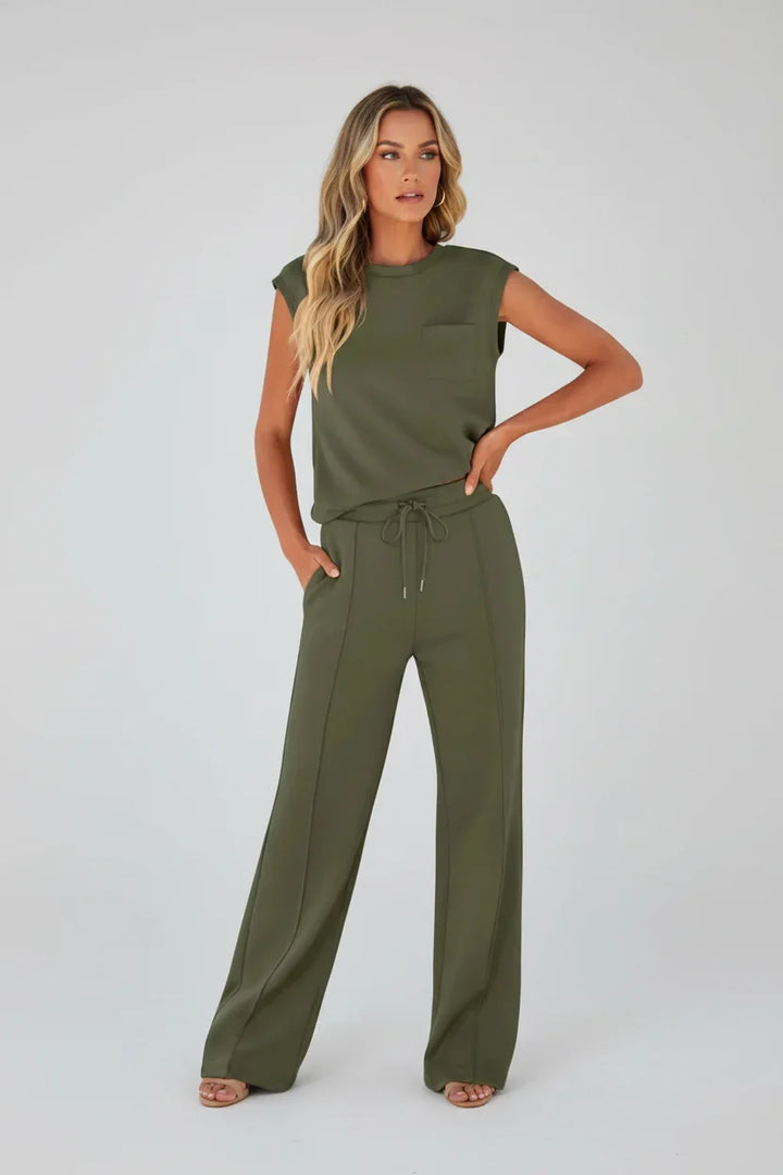 Pruella | Completo Due Pezzi Verde Militare