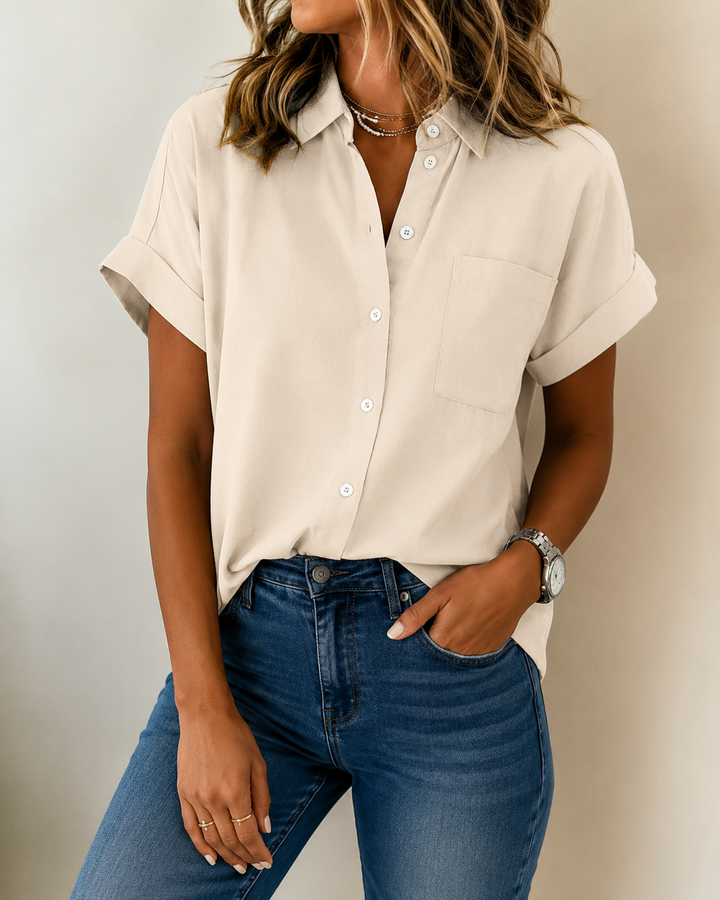 Lucinda | Camp Collar Cotone Camicia