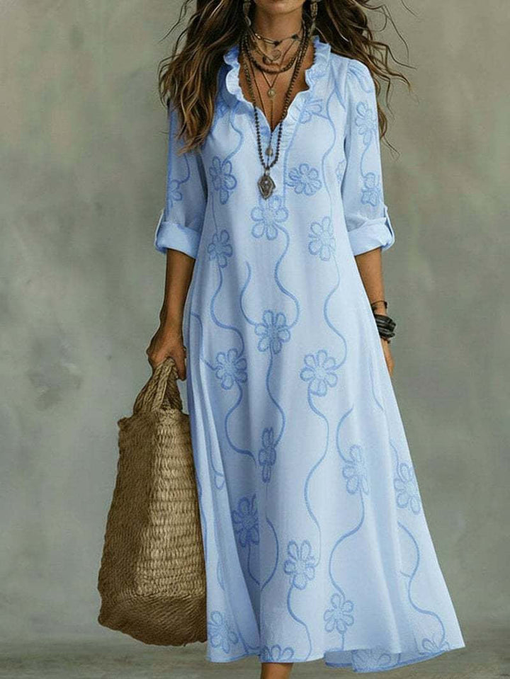 Boho Bloom Maxi Abito