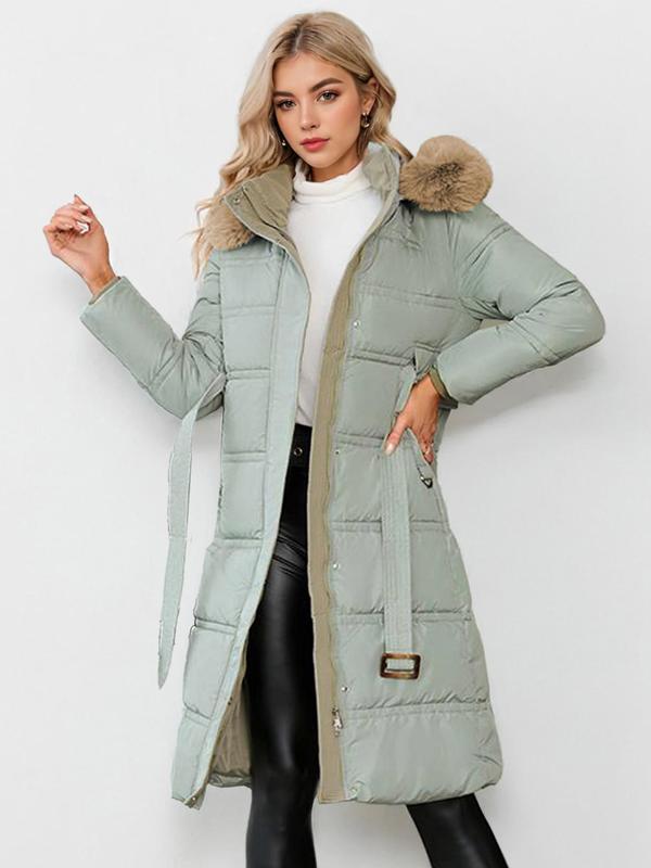 Leyla | Stylish Plush Cappotto with Waist Tie