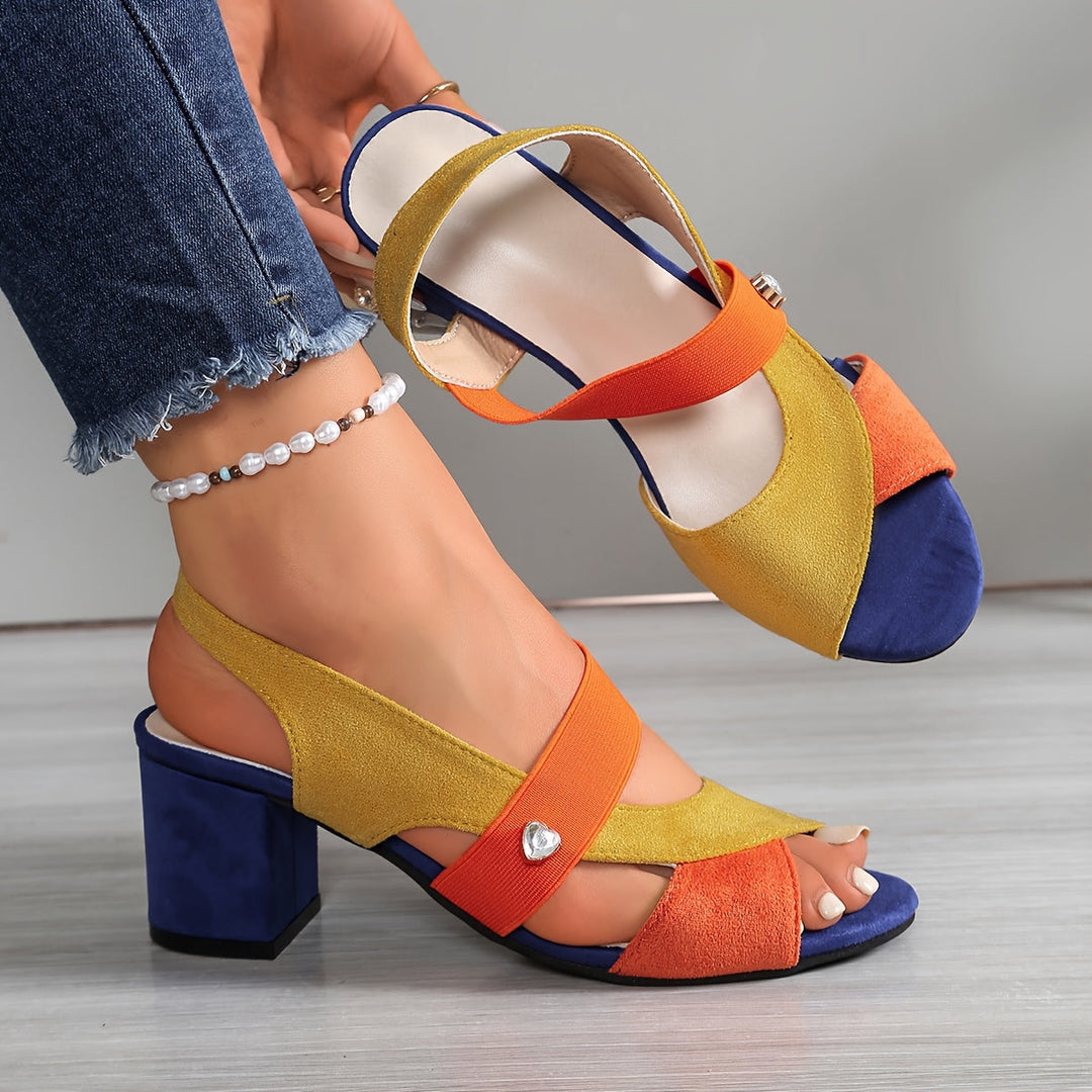 Colourful Cross-Strap Sandali