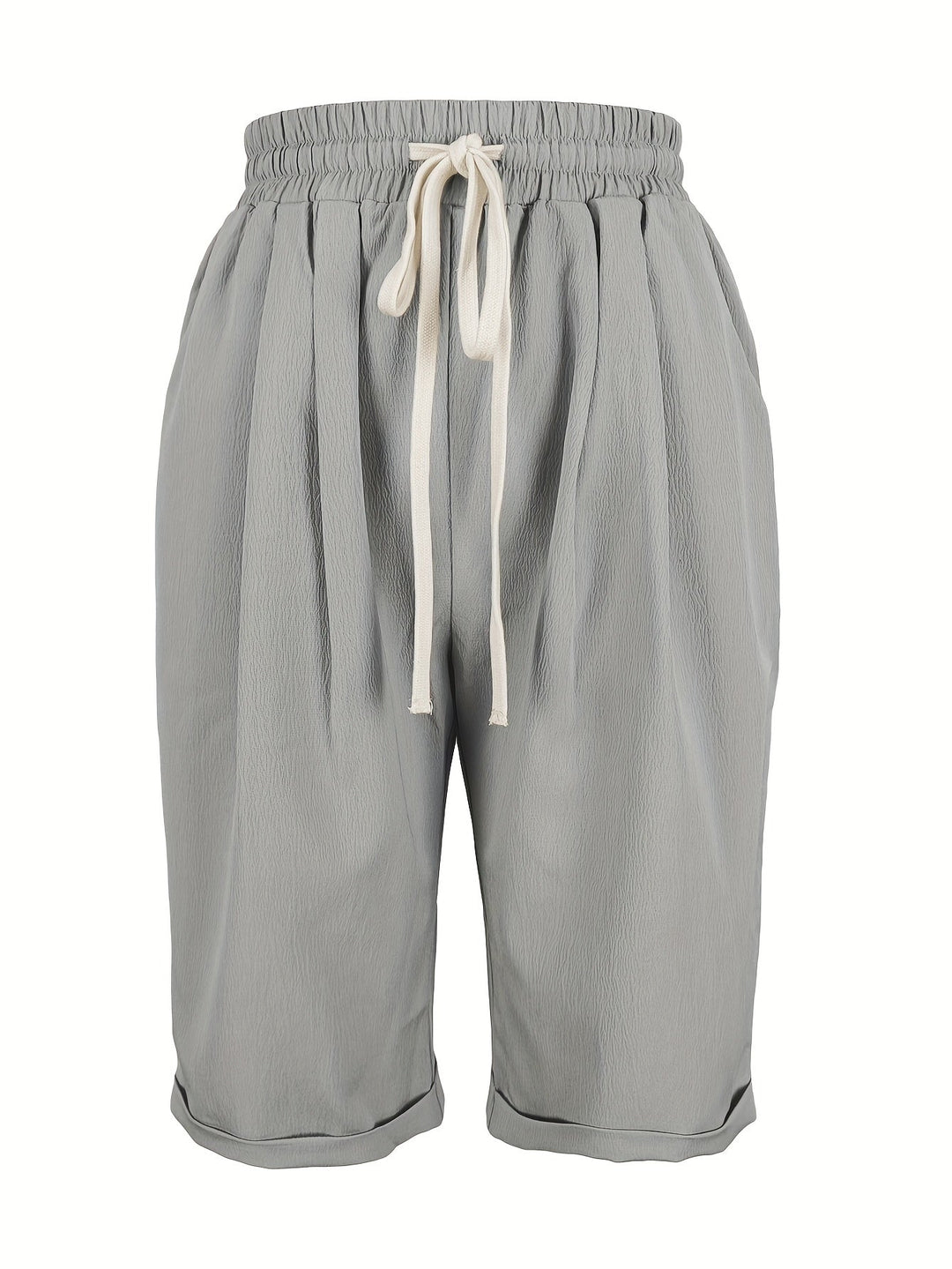 Lesley | Cropped Capri Pantaloni with Turn Up Cuffs