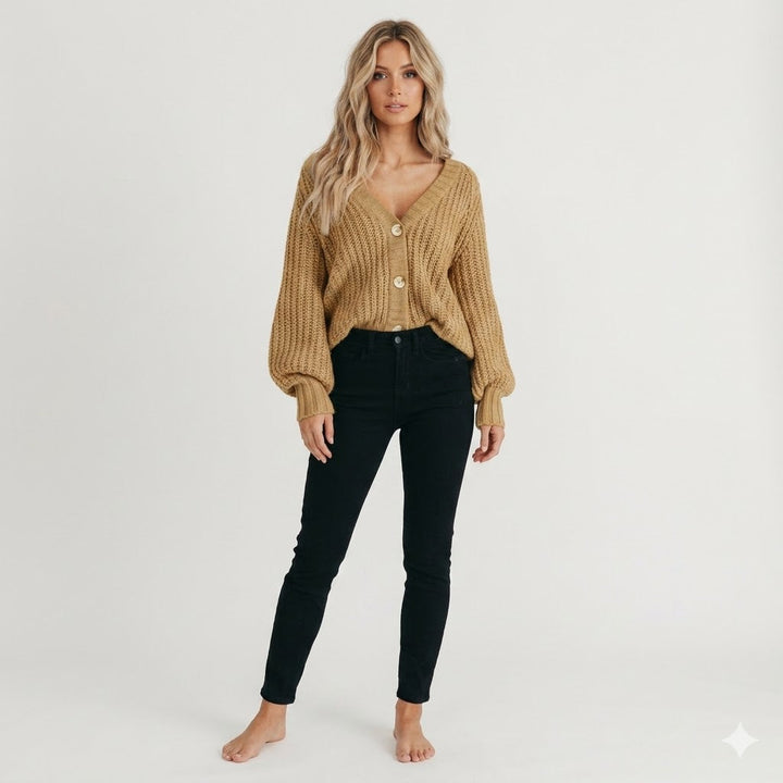 Carly | Chunky Maglia Button Cardigan