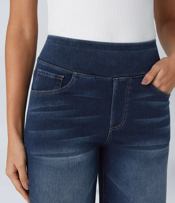 Tully | Elegante Gamba Larga Palazzo Pantaloni for Women
