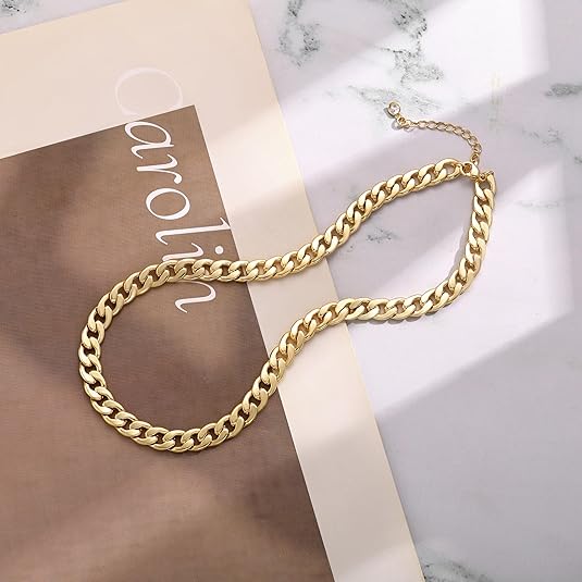 Collana chunky a maillons cubains