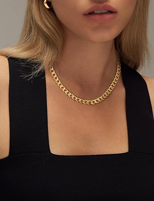 Collana chunky a maillons cubains
