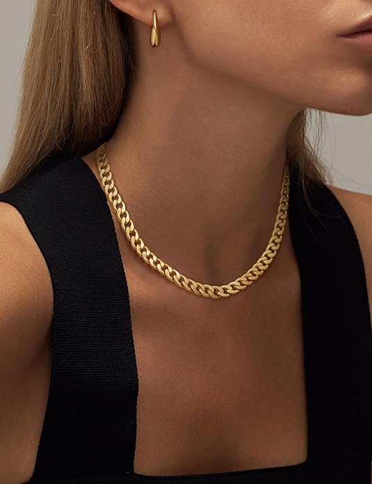 Collana chunky a maillons cubains