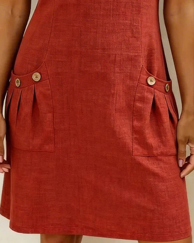 Calliope | Easy Lino Zip Neck Top