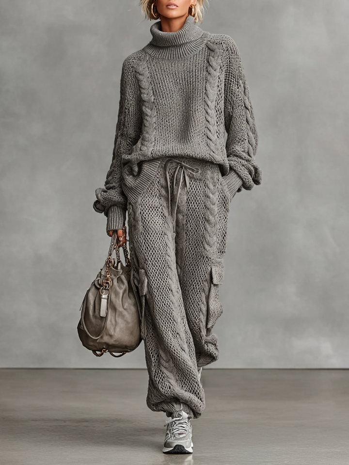 Priya | Completo in Maglia a Trecce