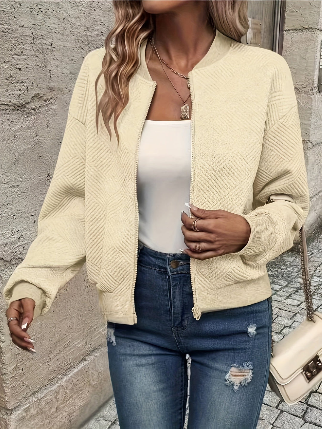 Trixie | Rilassato Morbido Bomber Giacca