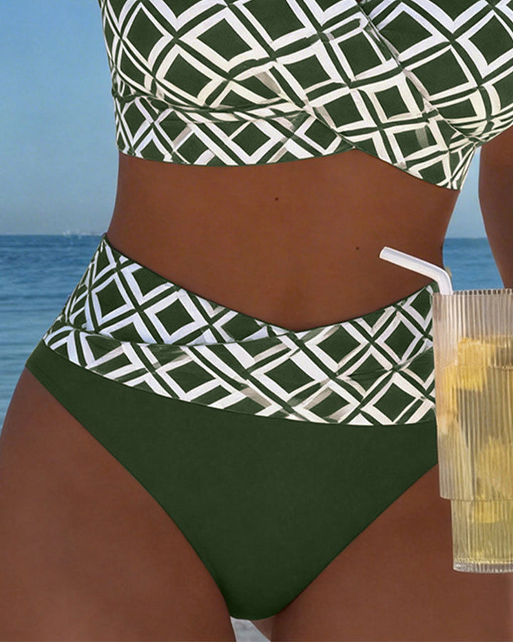 Naia | Diamond-Pattern Due Pezzi Bikini