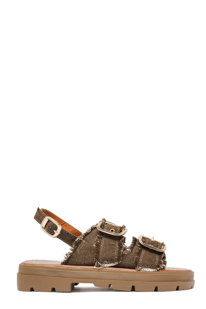 Dovie | Marrone Wedge Sandalo