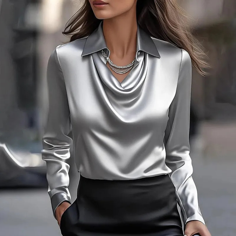 Karri | Raso Cowl Neck Camicetta
