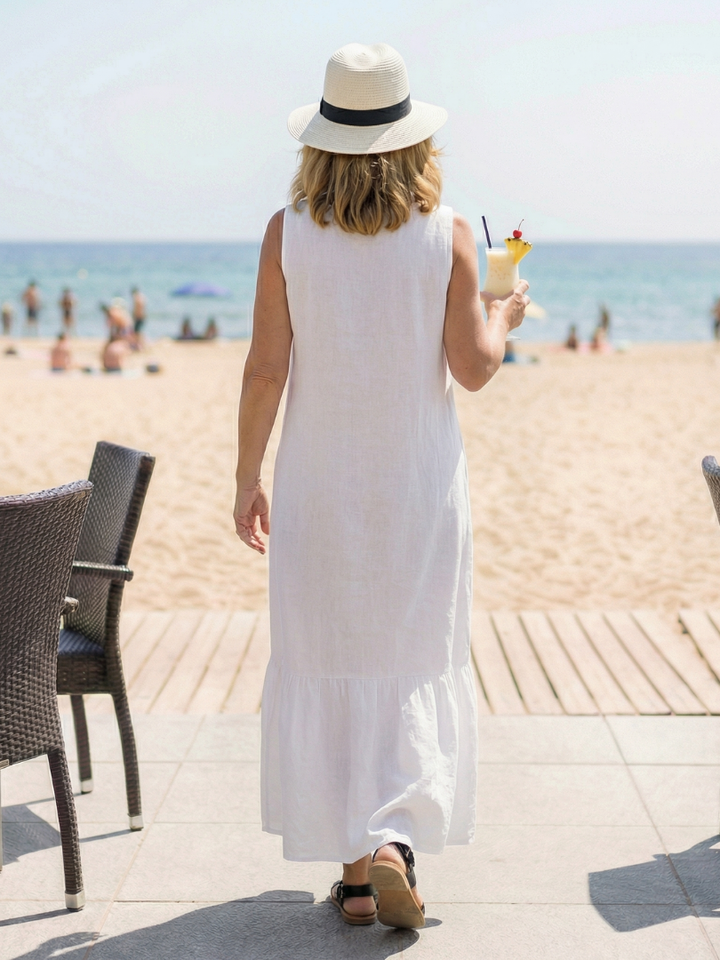 Ismerie | Abito Midi Drappeggiato Comodo