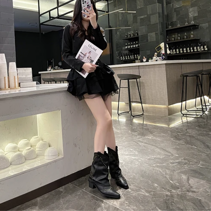 Sierra | Studded Western Stivali