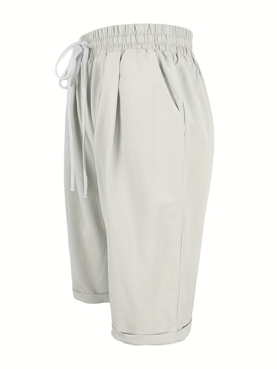 Lesley | Cropped Capri Pantaloni with Turn Up Cuffs