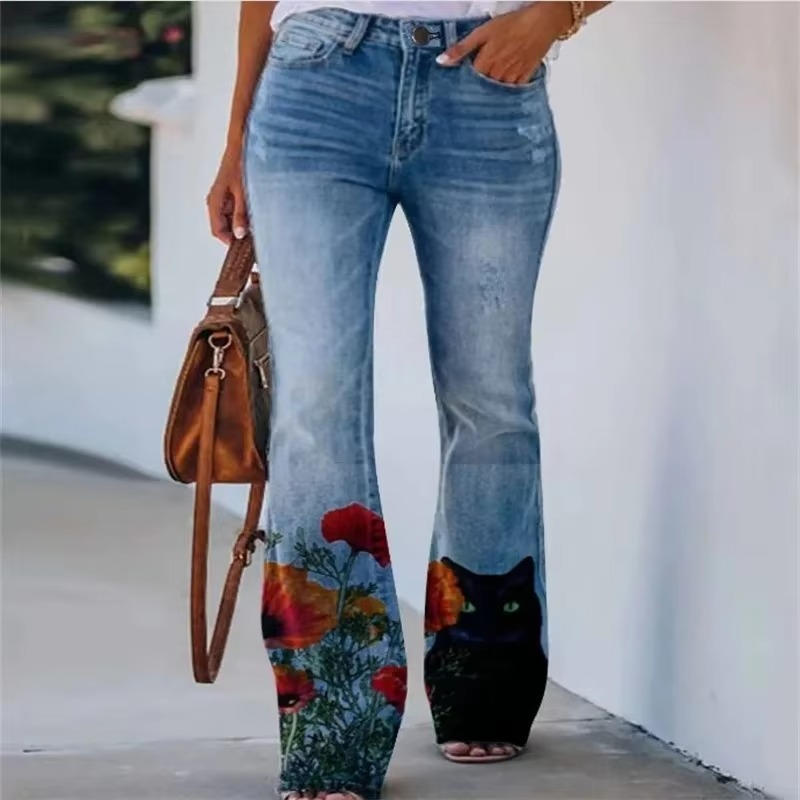 Briony | Embroidered Floreale Flare Jeans