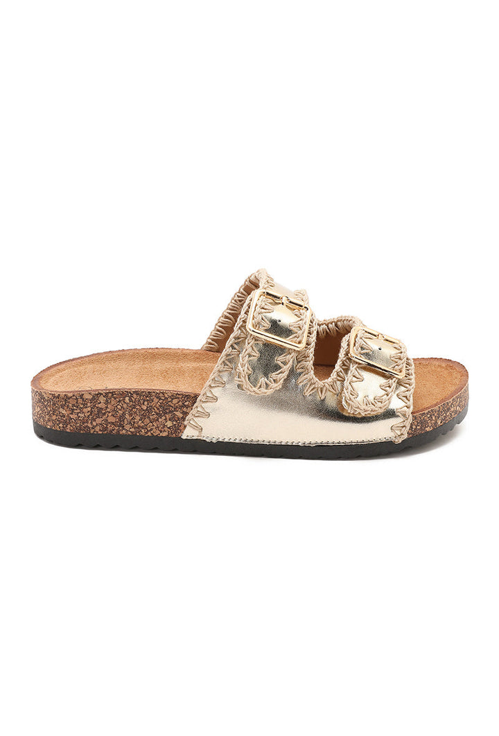 Tindra | Oro Wedge Sandalo
