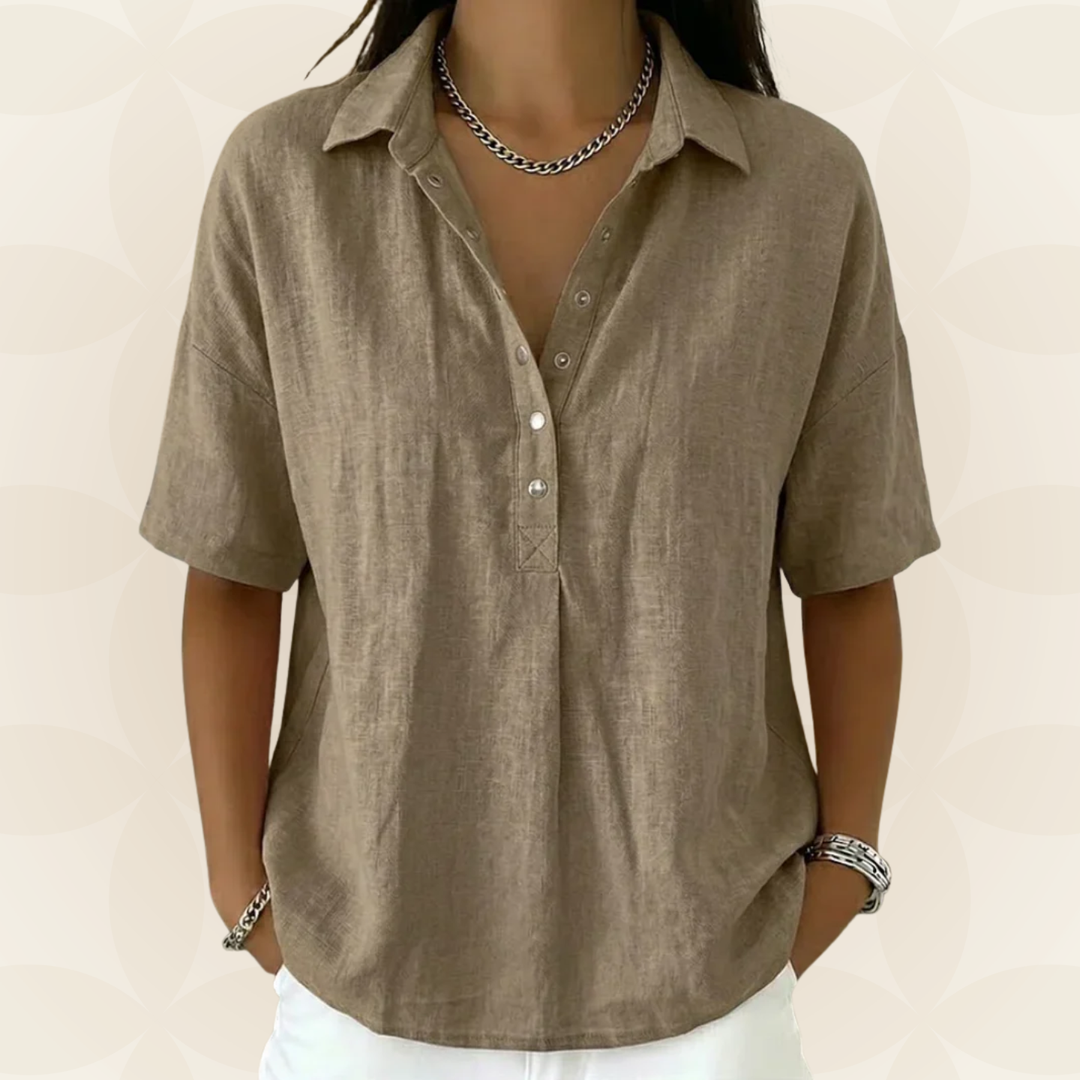 Sorcha | The Collared Button Camicetta