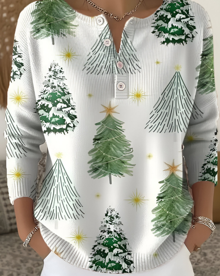 Joss | Festive Christmas Stampa Top