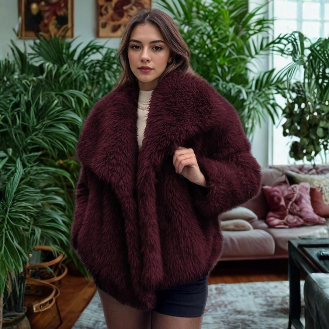Corrine | Fuzzy Collar Cappotto