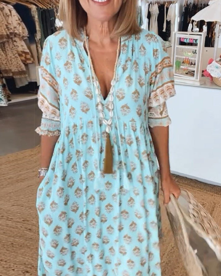 Mana | Abito Floreale Chic Scollo a V